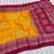 Mustard Yellow Color Foil Print With Beautiful Mirror Work Crepe Georgette Saree