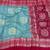 Sky Blue Color Foil Print With Beautiful Mirror Work Crepe Georgette Saree