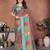 Heavy rich cotton silk digital print & jequared fancy tassel blouse