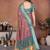Heavy rich cotton silk digital print & jequared fancy tassel blouse