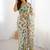 Green heavy chiffon printed lace border saree with blouse