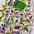 Green heavy chiffon printed lace border saree with blouse
