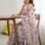 Pink heavy chiffon printed lace border saree with blouse