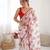 Pink heavy chiffon printed lace border saree with blouse