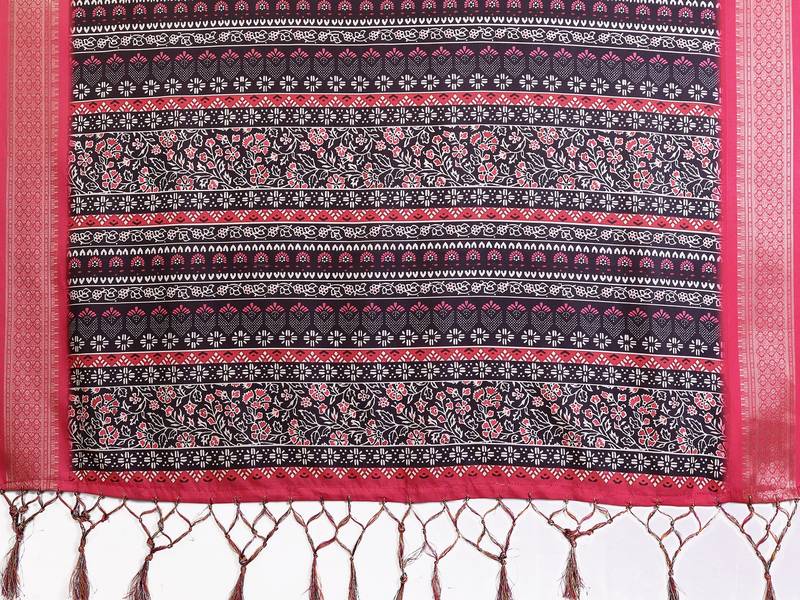 Premium cotton silk & soft flowing drape silk floral print sarees
