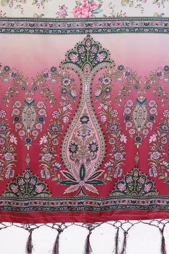 Premium cotton silk & soft flowing drape silk floral print sarees