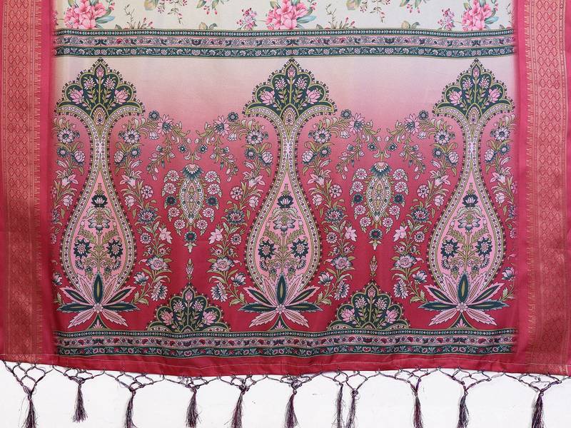 Premium cotton silk & soft flowing drape silk floral print sarees