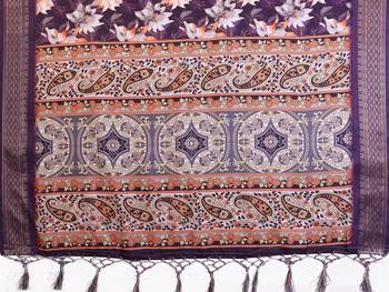 Premium cotton silk & soft flowing drape silk floral print sarees 5