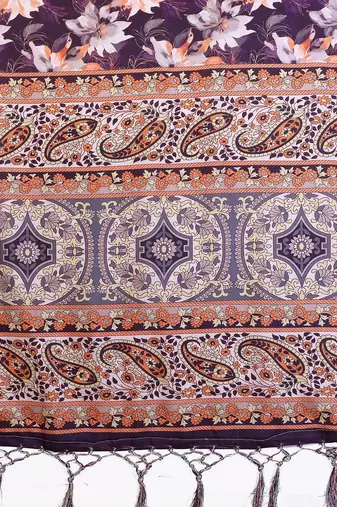 Premium cotton silk & soft flowing drape silk floral print sarees