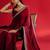 Red heavy rangoli silk with embroidery sequence  & coding work lace border saree with blouse