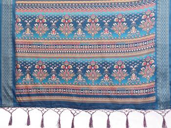 Premium soft aura cotton silk &  bandhej print saree with blouse 5