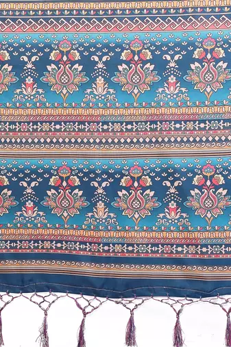 Premium soft aura cotton silk &  bandhej print saree with blouse