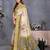 Olive cotton silk digital print & jequared fancy tassel blouse