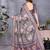 Wine cotton silk digital print & jacquard fancy blouse