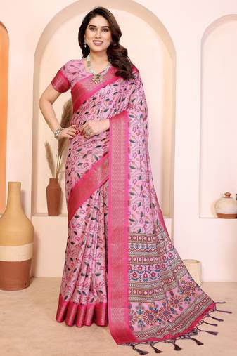 Premium cotton silk & kalamkari print for an elegant look with blouse