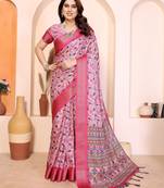 Premium cotton silk & kalamkari print for an elegant look with blouse