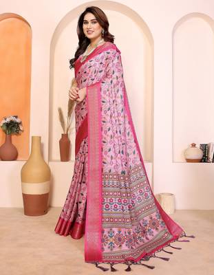 Premium cotton silk & kalamkari print for an elegant look with blouse 2