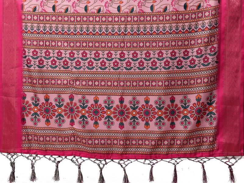 Premium cotton silk & kalamkari print for an elegant look with blouse