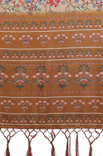 Premium cotton silk & kalamkari print for an elegant look with blouse