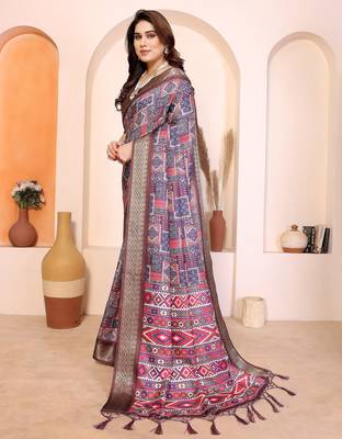Premium cotton silk & kalamkari print for an elegant look with blouse 2
