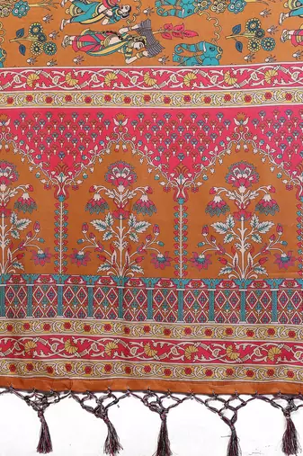 Premium cotton silk & kalamkari print for an elegant look with blouse