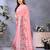 Handloom linen cotton zari border digital printed saree  with attached blouse