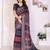 Handloom linen cotton zari border digital printed saree  with attached blouse