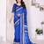 Handloom linen cotton zari border digital printed saree  with attached blouse