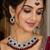 Maroon Color Necklace Set with Earrings & Maang Tikka | Agate Stone | Gold-Plated