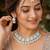 White Color Agate Stone Necklace Set with Earrings & Maang Tikka | Gold-Plated Jewelry Set