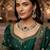 Multicolor necklace set with earrings and maang tikka     agate stone, lekar gold plating