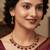 Maroon Color Necklace & Jhumki Set with Earrings | Agate Stone | Gold Plated