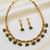 Green Color Necklace & Jhumki Set with Earrings | Agate Stone | Gold Plated