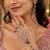 Maroon Stone & Agate Stone Haath Phool (Hath Panja) | Antique Gold-Plated Jewelry