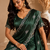 Party Wear Sequence And Buti Work Chinon Silk Saree With Embroidery Unstitched Blouse Piece