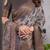 Pure handloom linen floral printed saree with blouse