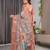 Pure handloom linen floral printed saree with blouse