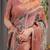 Pure handloom linen floral printed saree with blouse