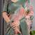 Pure handloom linen floral printed saree with blouse