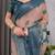 Pure handloom linen floral printed saree with blouse