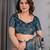 Pure handloom linen floral printed saree with blouse