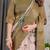 Olive handloom linen floral printed saree with blouse