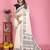 Soft linen cotton printed saree
with cotton tassles on pallu 
matching blouse