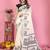 Soft linen cotton printed saree
with cotton tassles on pallu 
matching blouse