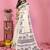 Soft linen cotton printed saree
with cotton tassles on pallu 
matching blouse