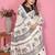 Soft linen cotton printed saree
with cotton tassles on pallu 
matching blouse