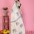 Soft linen cotton printed saree
with cotton tassles on pallu 
matching blouse
