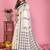 Soft linen cotton printed saree
with cotton tassles on pallu 
matching blouse