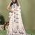 Soft linen cotton printed saree
with cotton tassles on pallu 
matching blouse