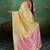 Pastel yellow & pink zari woven linen silk blend saree with floral motifs